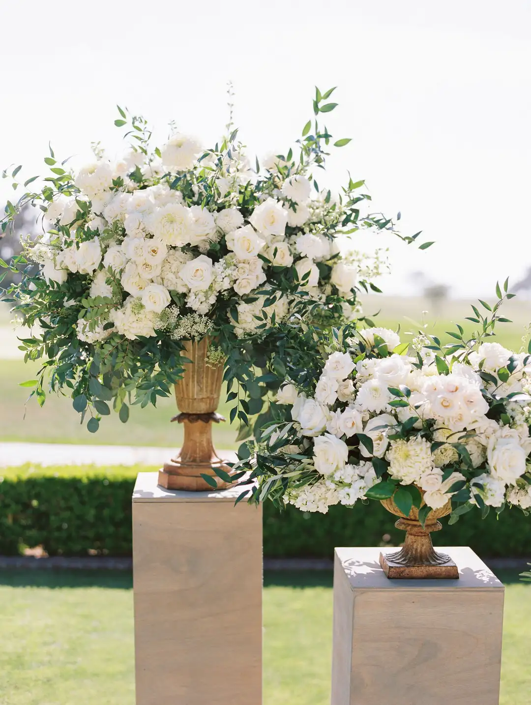 Outdoor Ceremony Floral Arrangements