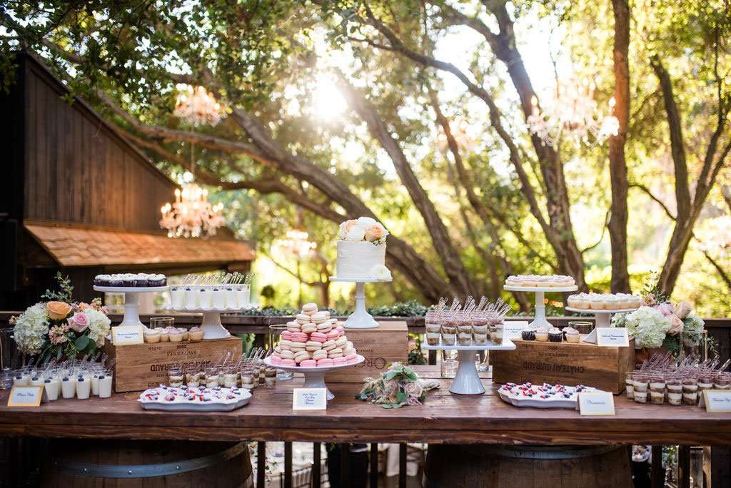 Outdoor Wedding Dessert Table