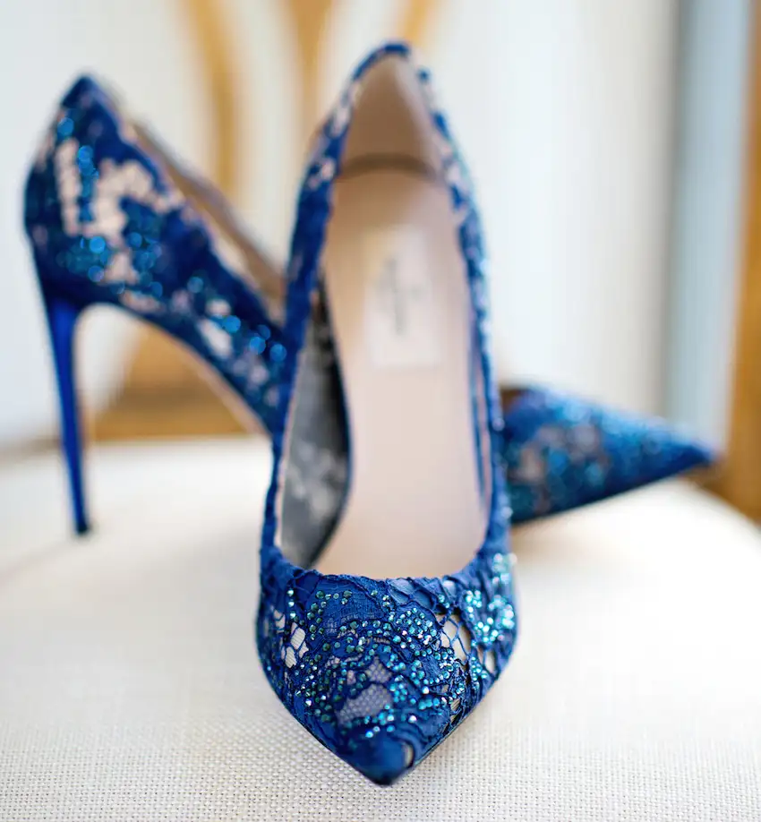 9 Beautiful Pairs of Bridal Shoes in Shades of Blue