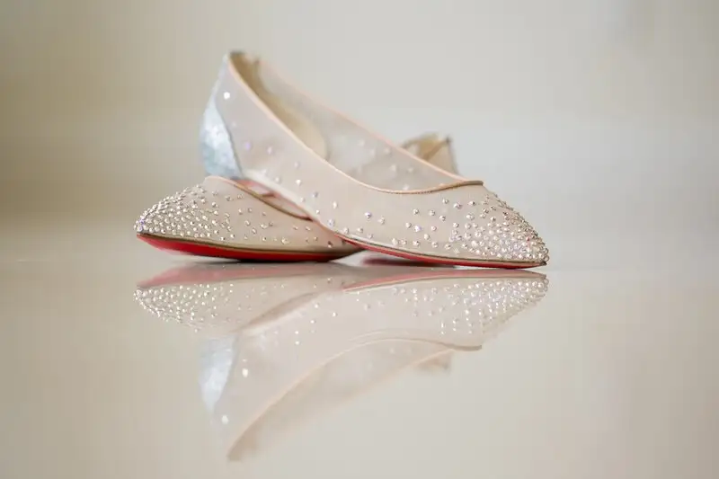 Christian louboutin flats wedding clearance