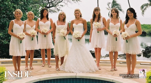 Why Some Brides Let Their Bridesmaids Wear White
