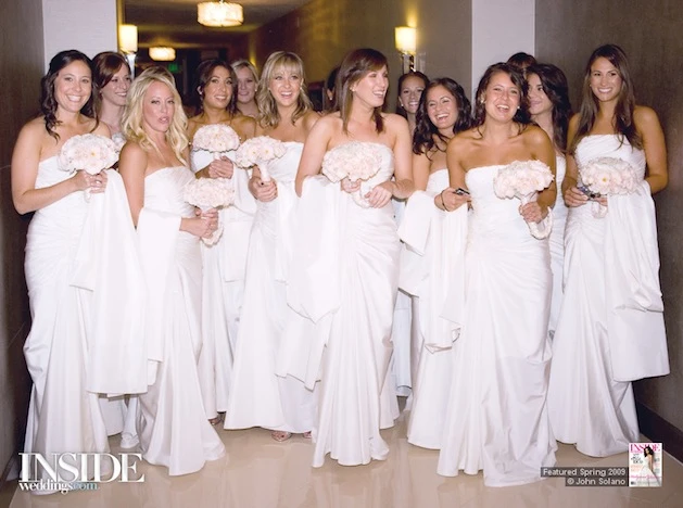 are white bridesmaid dresses acceptable Off White Chiffon Mismatched Simple Boho Wedding Long Bridesmaid Dress –  AlineBridal main image 1