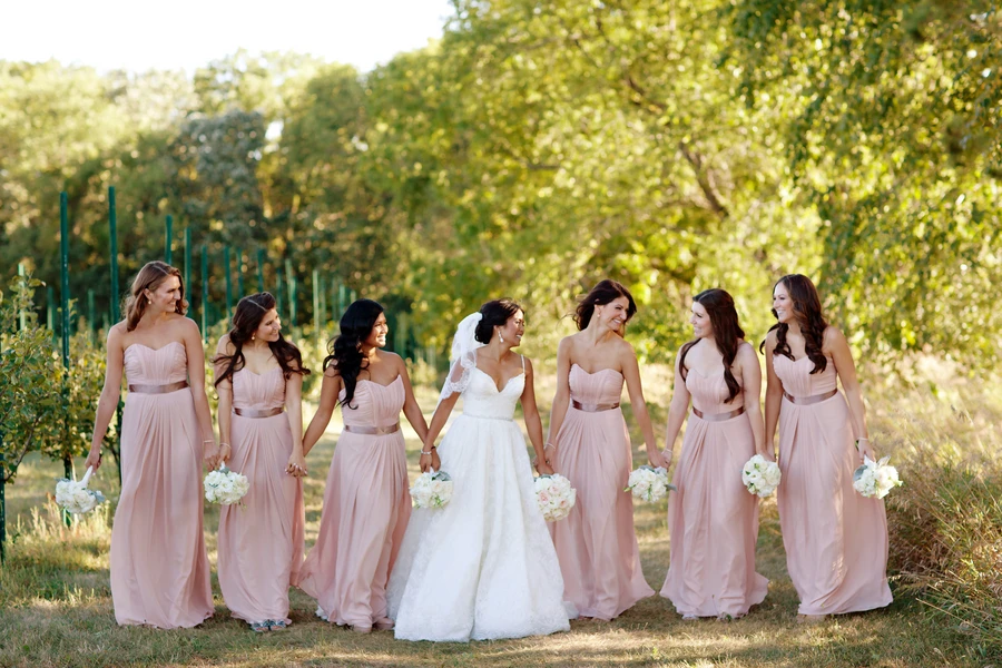 bridesmaid dresses purple uk Blush Pink One Shoulder Satin A-Line Bridesmaid Dress  FancyVestido