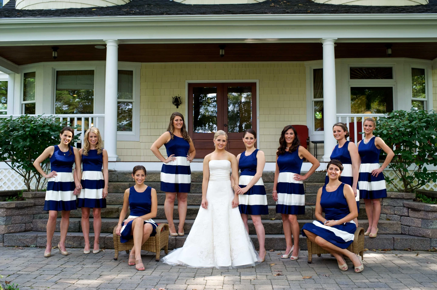 Navy-Hued Bridesmaid Dresses for Winter Weddings