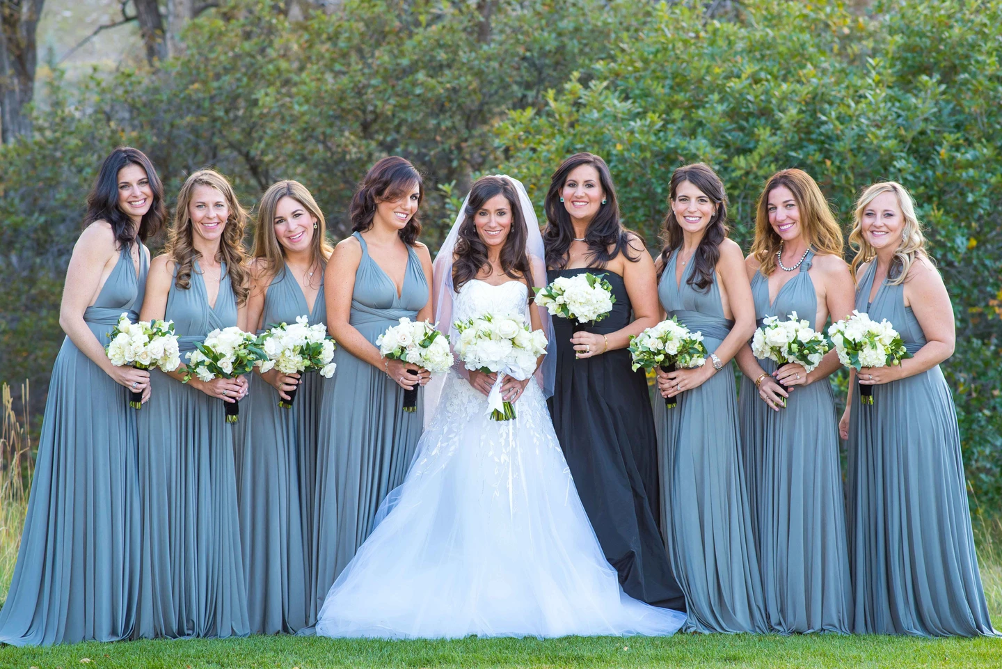 bridesmaid dress flutter sleeve Wine Sweetheart Neck Chiffon Slit Floor Length Prom Bridesmaid Dress main image 1