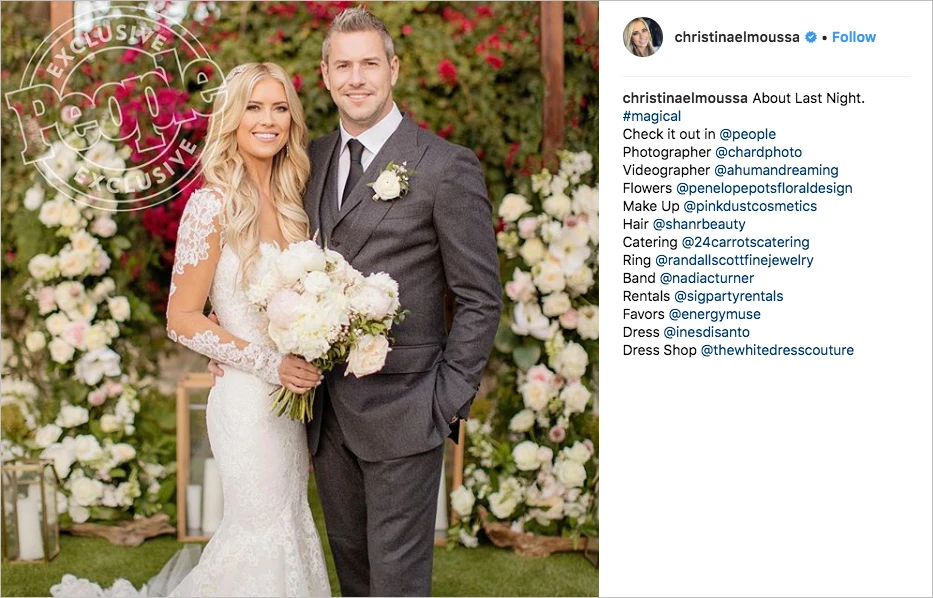christina anstead wedding dress designer Flip or Flop's El Moussa & Ant Are Married! Womens Cotton Dresses | Semi-Sweetheart Universal Size:L heather el moussa wedding dress