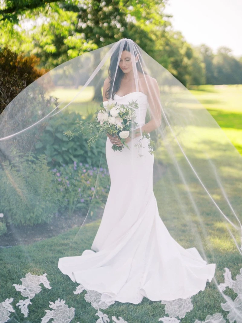 navy blue dress for baby girl Choosing The Right Veil For Your Dress