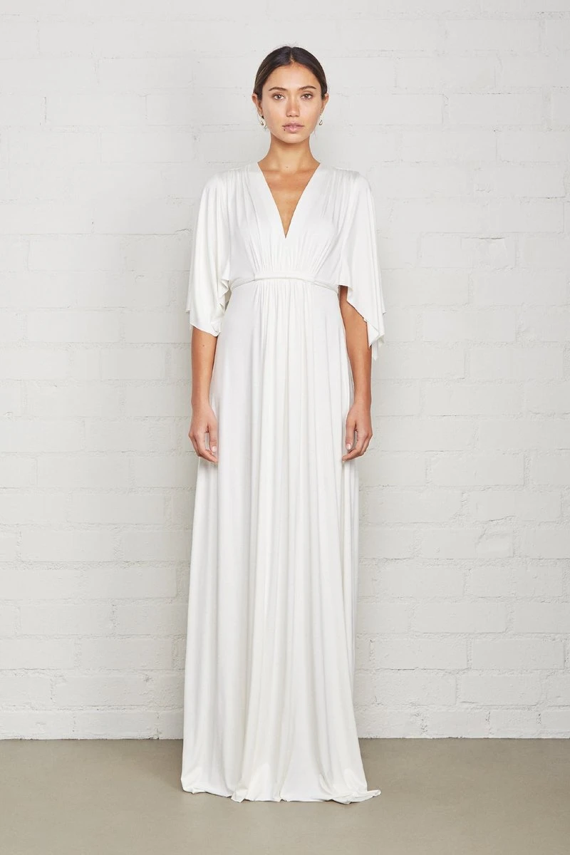 white christmas dresses Miss Circle Delia White Blazer Dress with Pleated Detail XXS main image 0