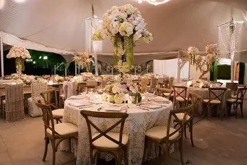 Vintage & Rustic Tent Reception